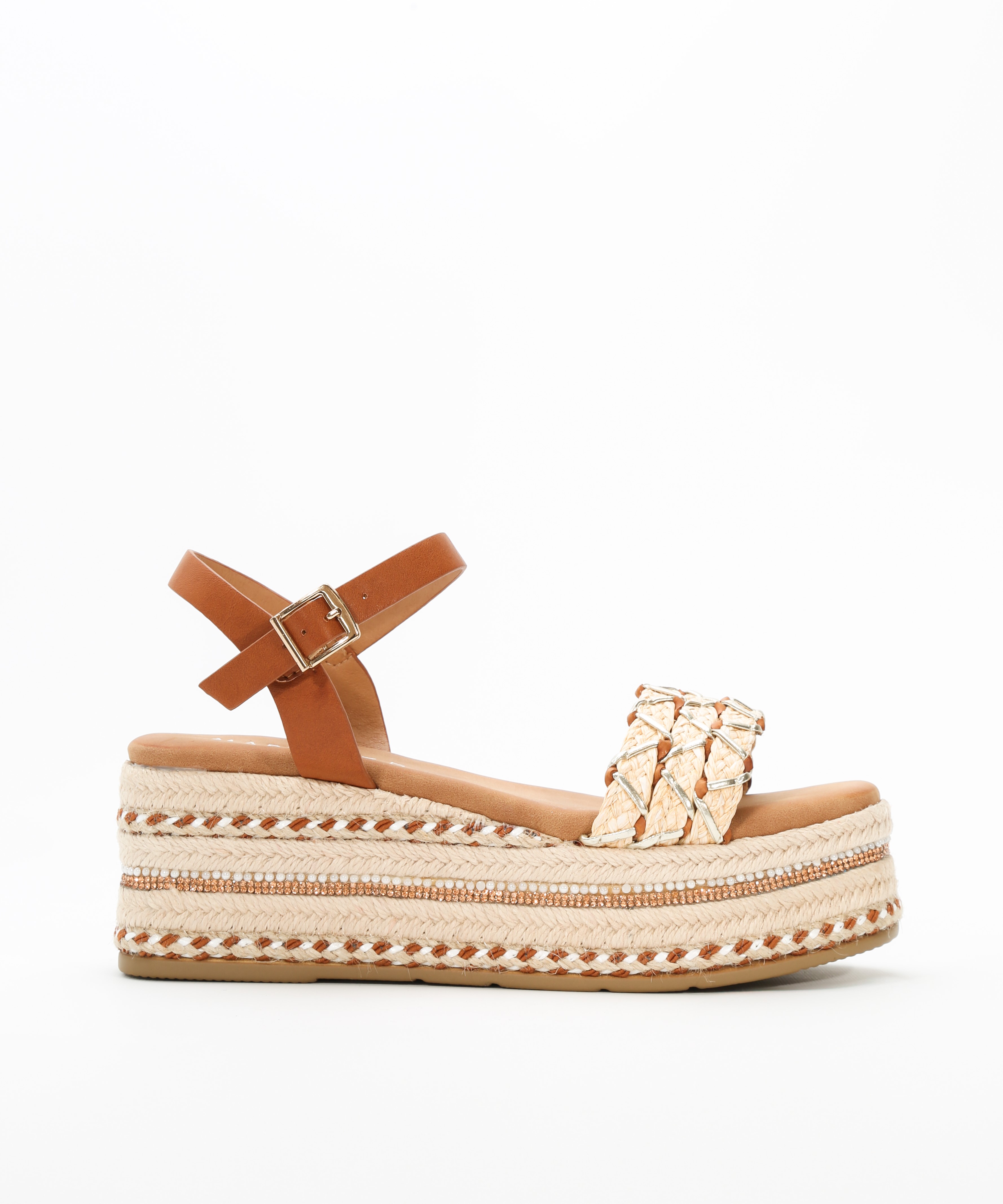 Sandalias plataformas combinadas